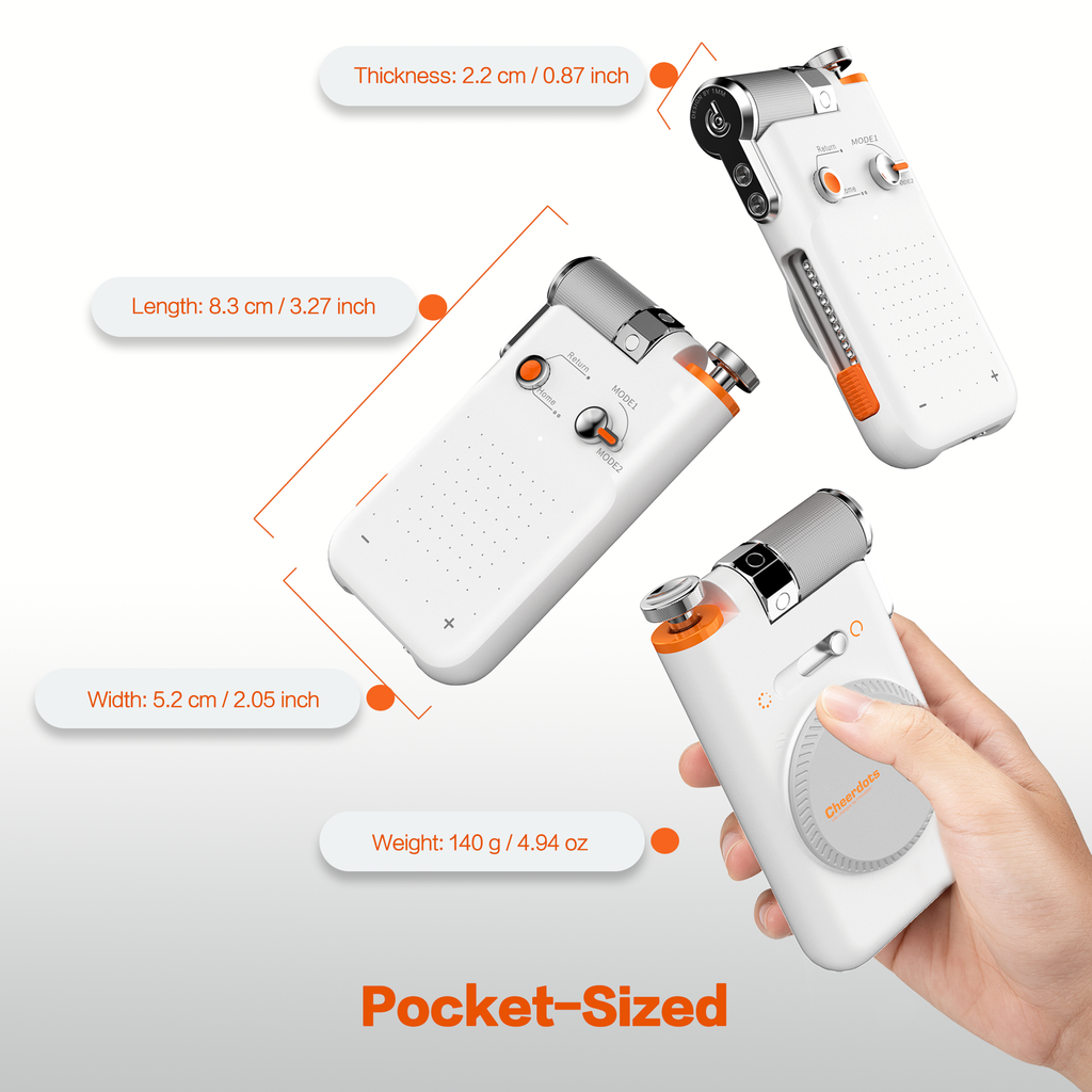 Cheerplay Air Mouse & Phone Remote Control for Android IOS Bluetooth Touchpad Page Turner Volume Control for Scrolling with Fidget Feature